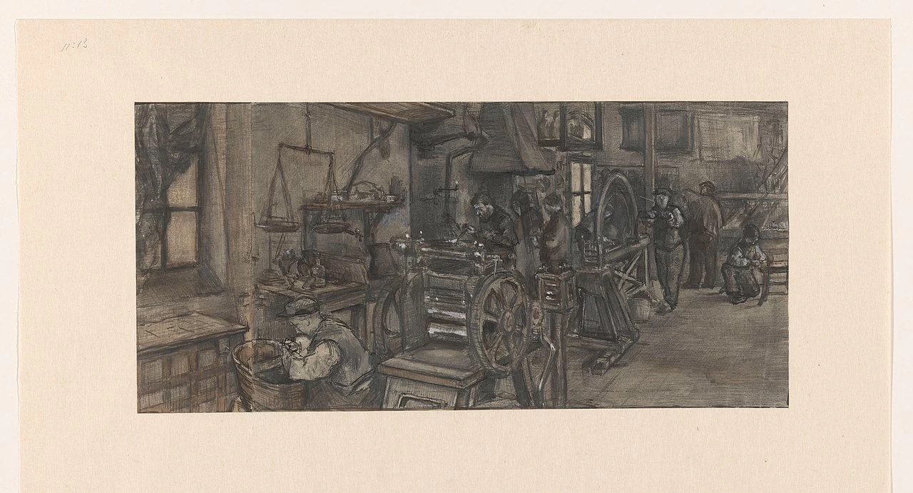 Lavoratori nella fabbrica d'argento di Begeer - Rijksmuseum Amsterdam